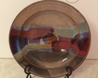 Signed pottery by artist