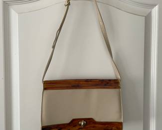 Vintage handbag with lucite detailing