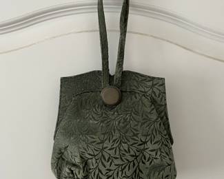 Vintage embossed suede bag