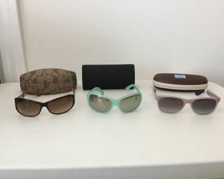 Coach, Dolce Gabbana, Toms sunglasses