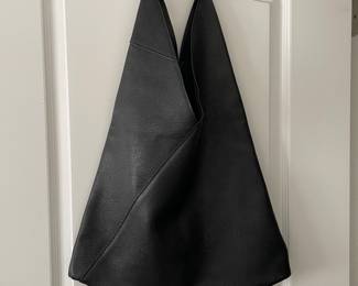 NEW Black leather hobo bag