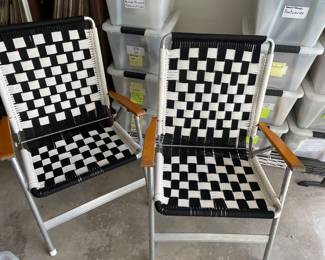 Custom made macrame chairs- so cool for your next outdoor event!