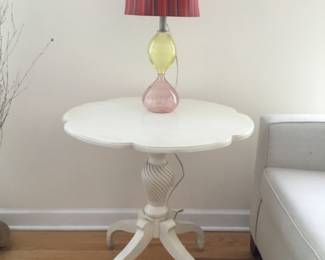 Scalloped occasional table