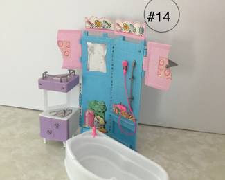 Vintage Barbie bathroom