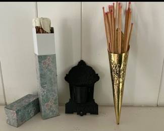 Richmond Stove Works Cast Iron Match Keeper