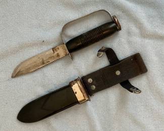 U.S. Diver's Vulcan knife and sheath