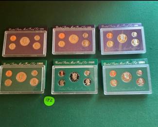 1991 and 1995 Coin Proof Sets