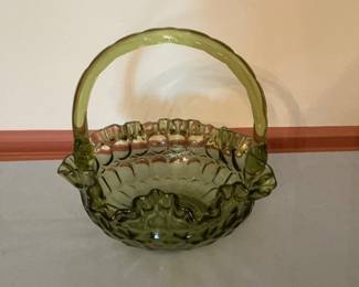 Fenton thumbnail handled basket