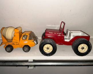 Vintage Tonka Dune Buggy and Concrete Mixer
