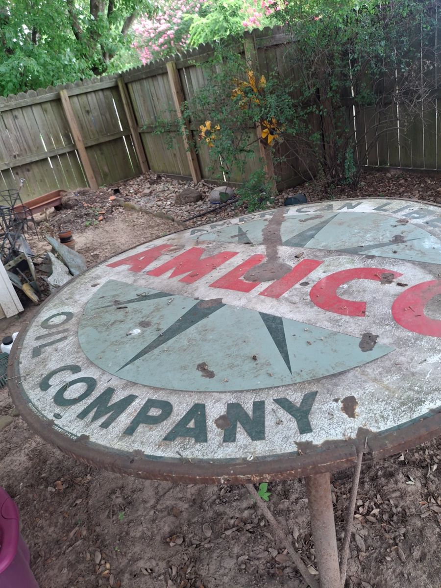 Vintage oil sign