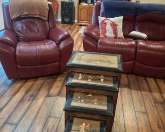 Leather recliner