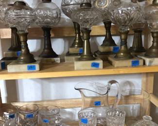 flint glass and early flint glass lamps