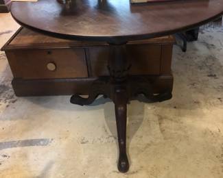 early American tilt top table with birdcage mechanism