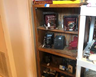 collection of old cameras