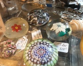 antique paperweights