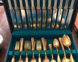 one of several sets of silverplate