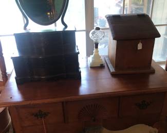another lowboy and a Chinese export dressing stand