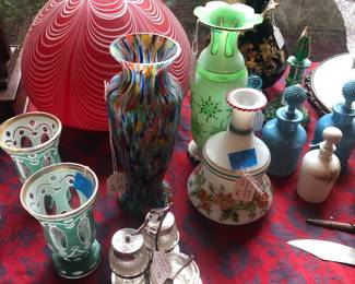 cut overlay and art glass