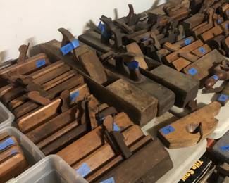 huge collection of antique planes