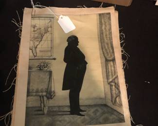 silhouettes on linen
