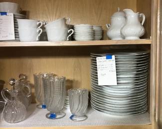 more Haviland and pattern glass