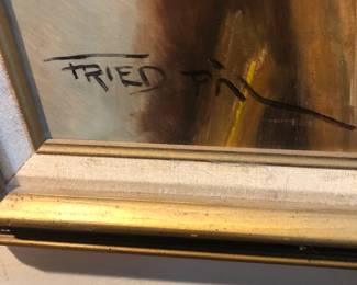 Fried Pal signature on the lady in red