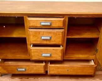 Oak Buffet/Sideboard. W 60" x H 39" x D 20".