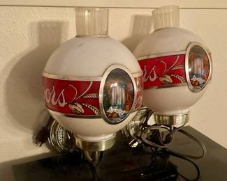 Vintage Coors Beer Light-Up Bar Sign Sconce. 2 Available.