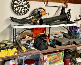 Garage Shopping for Yard Tools/Power Tools/Shop Vac/Fishing Tackle/Hand Tools/Tool Boxes and More!