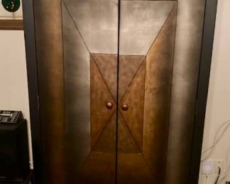 Wood Media/Wardrobe Armoire.