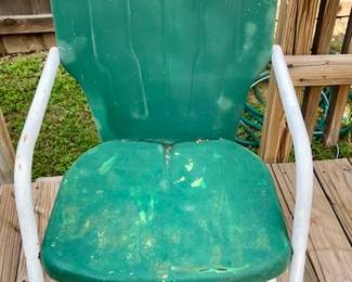 Vintage Mid Century Metal Patio Outdoor Furniture. 