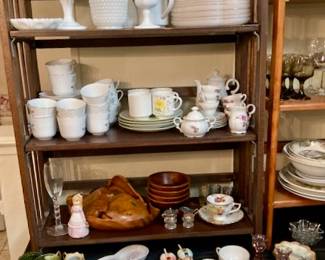 Milk Glass, China Sets and More.