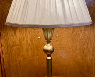 Vintage Dual Chain Brass Table Lamp.