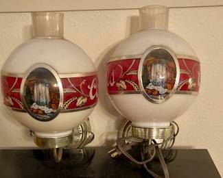 Vintage Coors Beer Light-Up Bar Sign Sconce. 2 Available.
