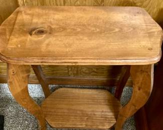 Antique Wood Side Table.