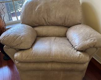 Leather Swivel Recliner