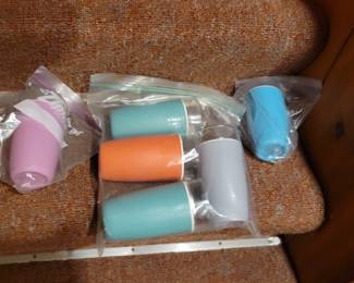 Mid century Cryst-O-Therm tumbler set