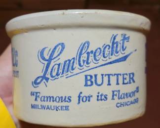 Vintage Lambrecht butter crock