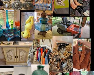a very full sale, full of vintage clothing, furniture, western wear and more..see all 700 photos