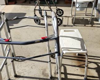medical equipment, walkers, toilet chair, shower chair