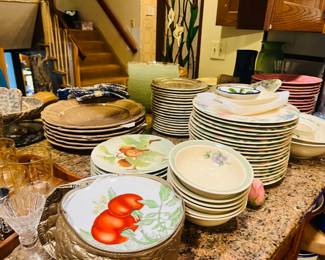 Tons of fine china sets and accessories!