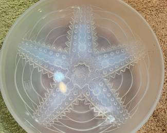 Made in France Lalique style frosted bowl. 