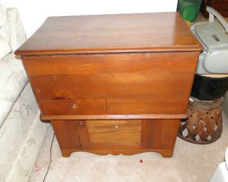 Vintage linen storage chest