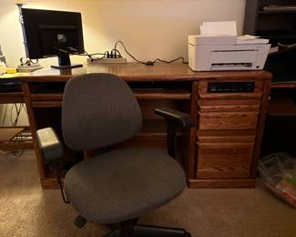 Oak Office Desk- chair not available