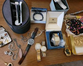 Part of the vintage jewelry
