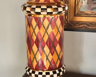 Mackenzie Childs Lidded Jar