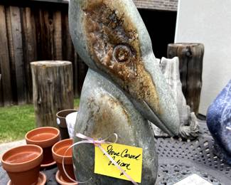 Stone Carved Pelican.