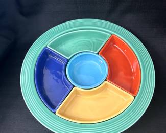 Rare! Fiesta Ware Relish Server in Mint Condition.