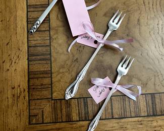 Wm. A. Rogers Cocktail forks.