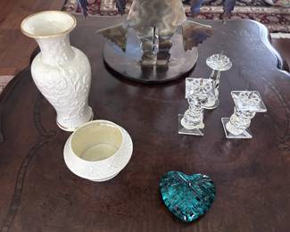 Beleek, Swarovski and Waterford Crystal.